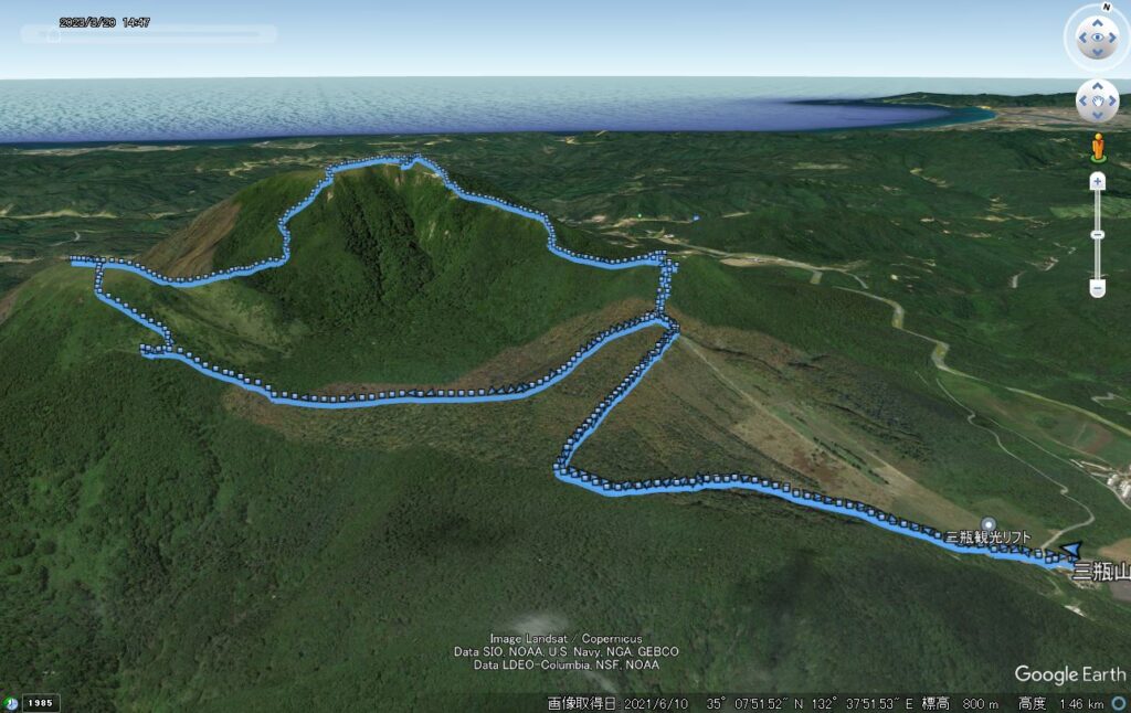登山ログ、GPSファイルをGoogleEarthに取り込んだら面白かった話