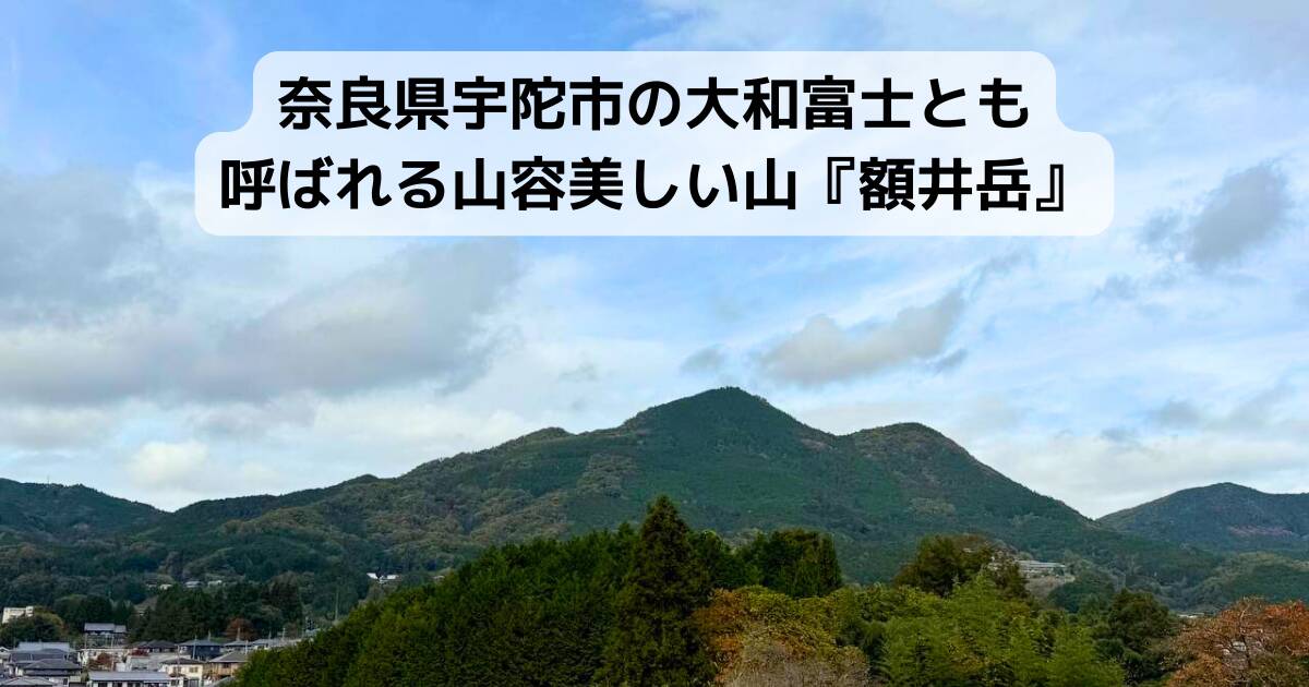 奈良県宇陀市の大和富士とも呼ばれる山容美しい山『額井岳』