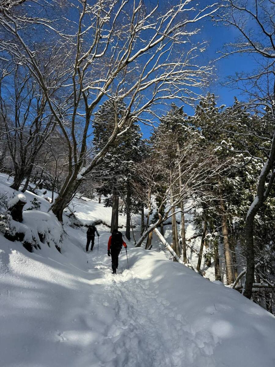 琵琶湖を眺めながら絶景スノーハイクができる『蓬莱山』