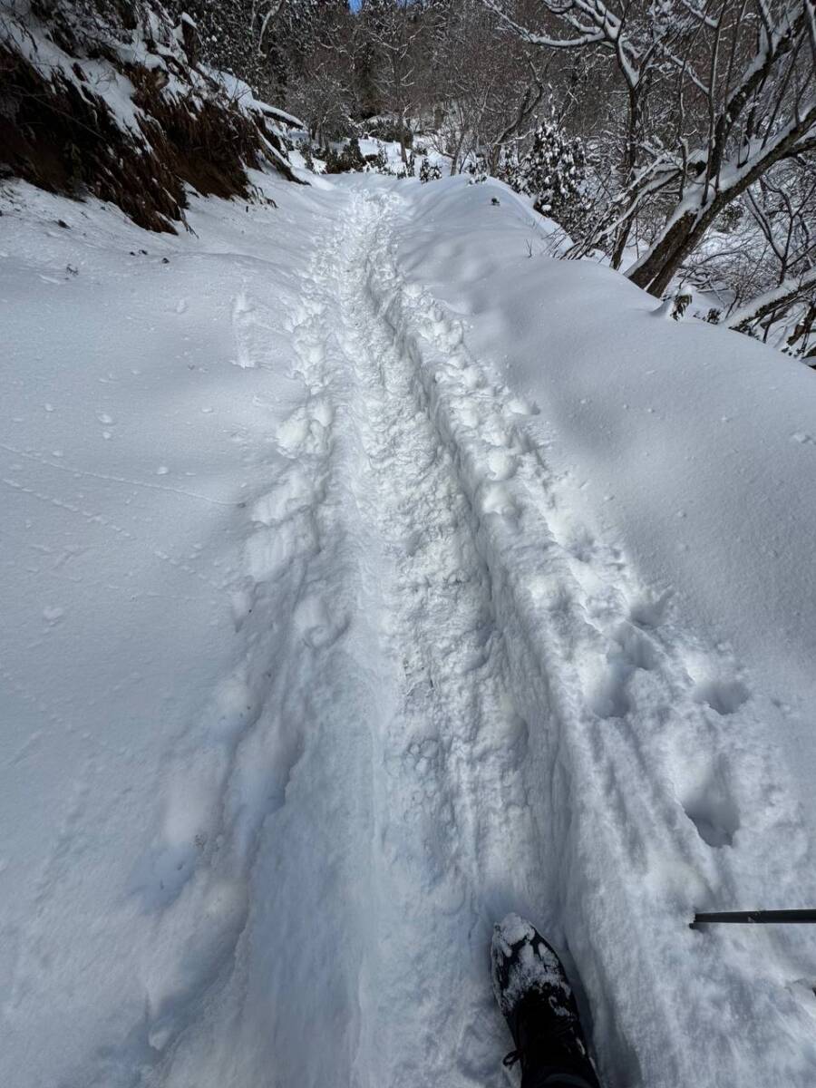 琵琶湖を眺めながら絶景スノーハイクができる『蓬莱山』