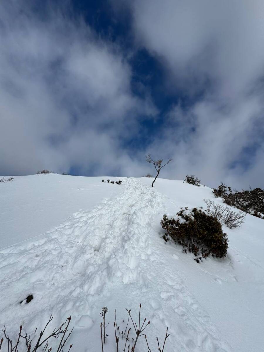 琵琶湖を眺めながら絶景スノーハイクができる『蓬莱山』