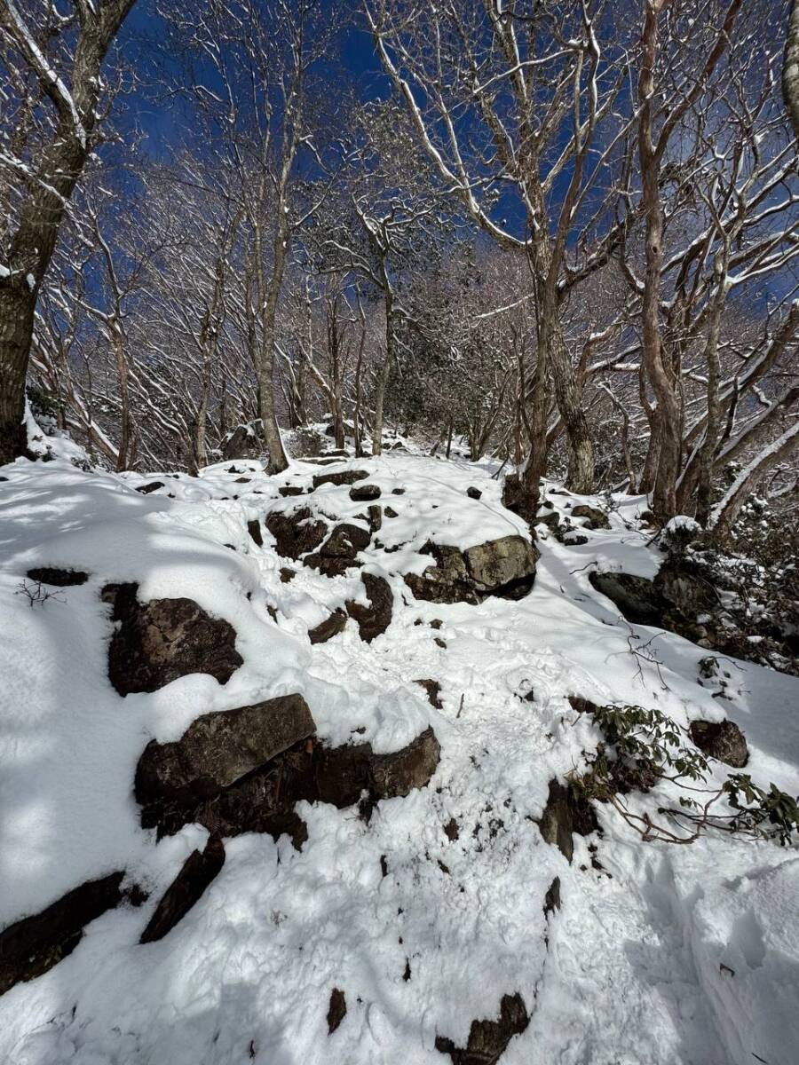 琵琶湖を眺めながら絶景スノーハイクができる『蓬莱山』