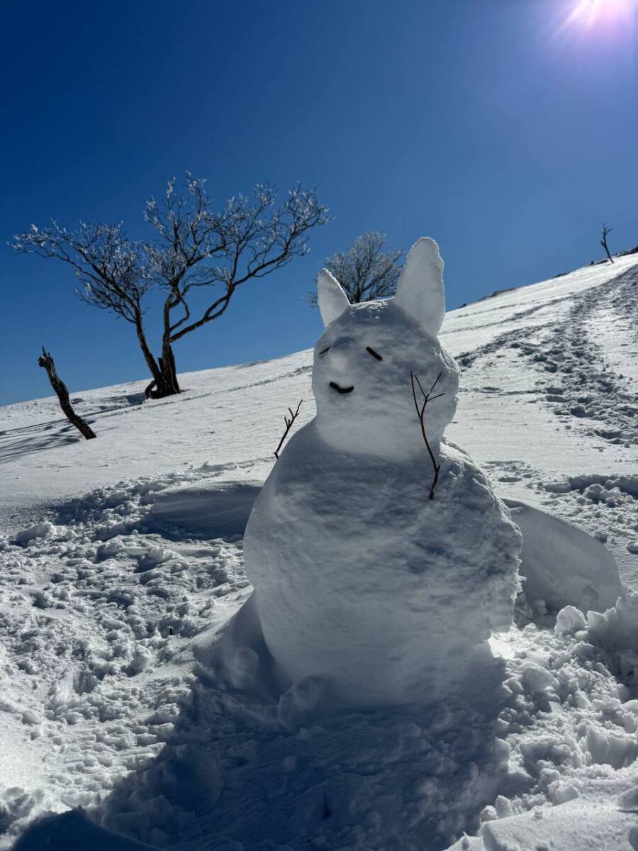 琵琶湖を眺めながら絶景スノーハイクができる『蓬莱山』