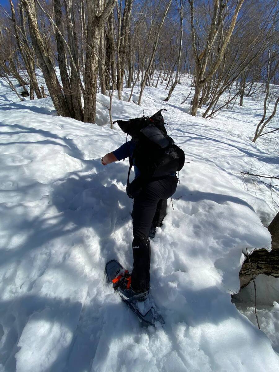 雪深すぎる大雪庇ロードの絶景!! 伊吹山地の最北の山「横山岳」