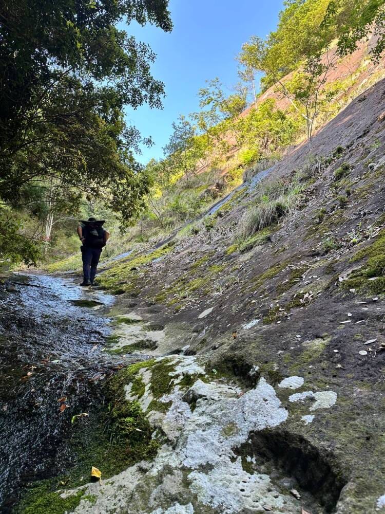 火山活動で面白い岩がたくさん見れるアドベンチャーコース 『嶽ノ森山』