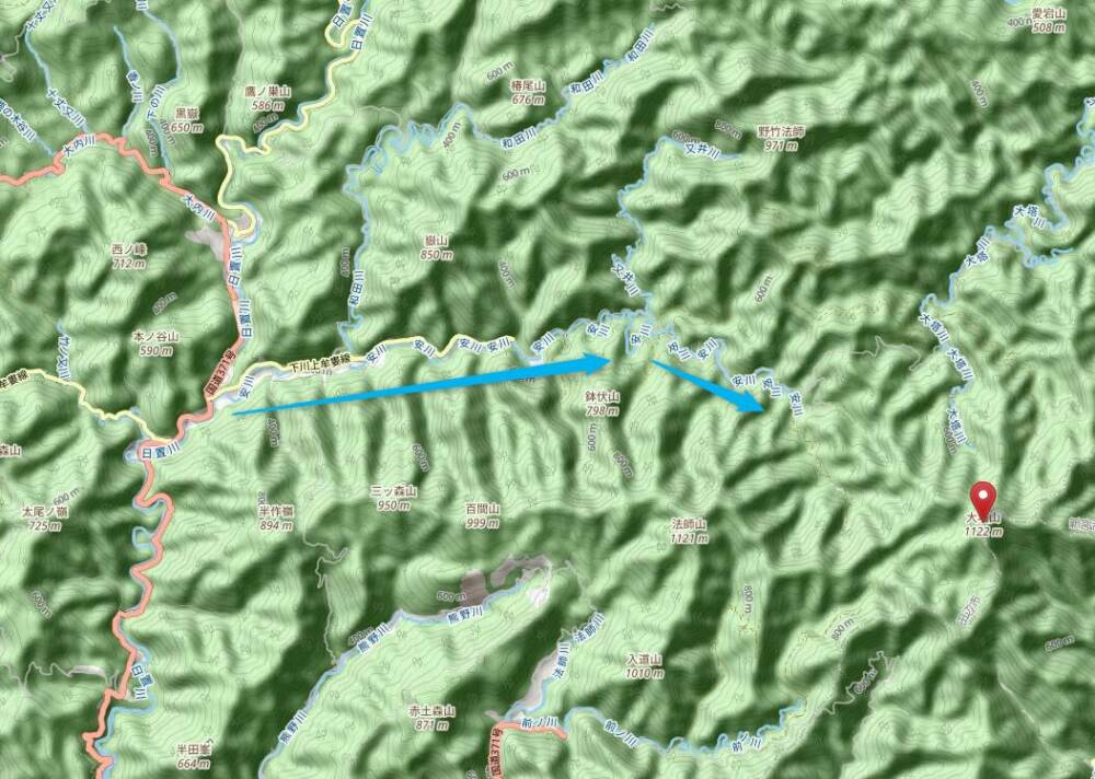 過去一番に精神的に辛かった登山になった『大塔山』